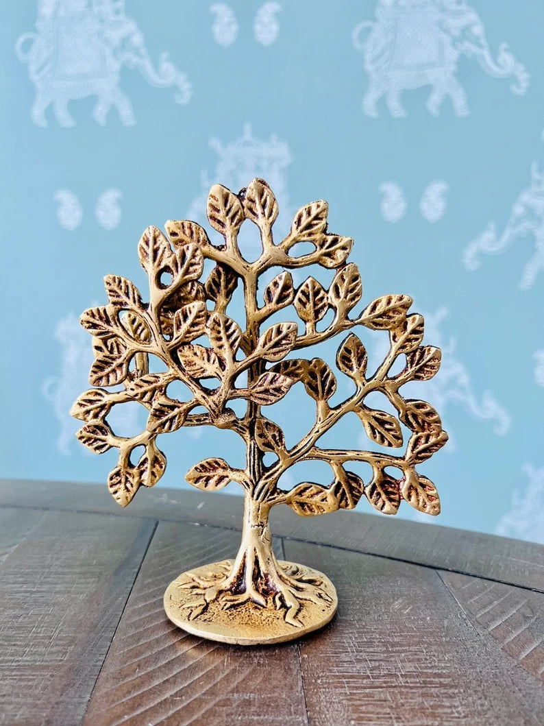 Brass Tree of Life for Table Decor, HomeDecor, Gift Item | Return Gift | Trendy Console Table Decor | Coffee Table Decor | Simple Decor